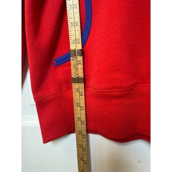 NHL New York Rangers Red Pullover Hoodie with Rangers Logo on Hood Womens M - Picture 11 of 13